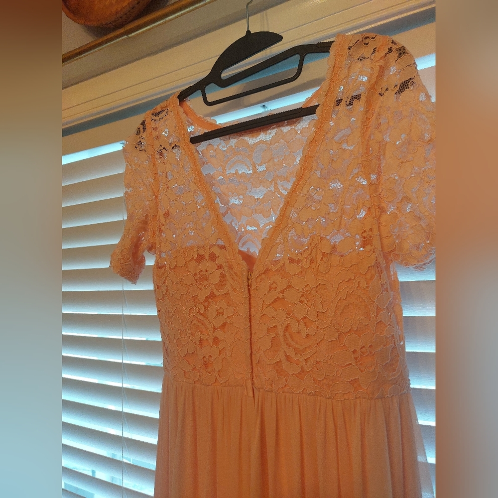 Peach Bellini bridesmaid dress - Picture 2 of 3